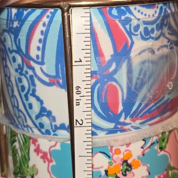 Lilly Pulitzer X Target Four Colorful Stacking Espresso Coffee Cups W/ Caddy NWT - Picture 13 of 16